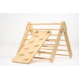 Set triangle pikler mur et rampe pastel