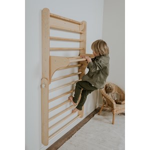 Set triangle pikler mur et rampe pastel Bleu clair