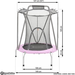 Trampoline enfant avec filet de sécurité