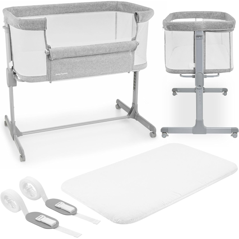 Lit bébé 3 lit d'appoint pliable 9kg max (Moby System) - Image 1