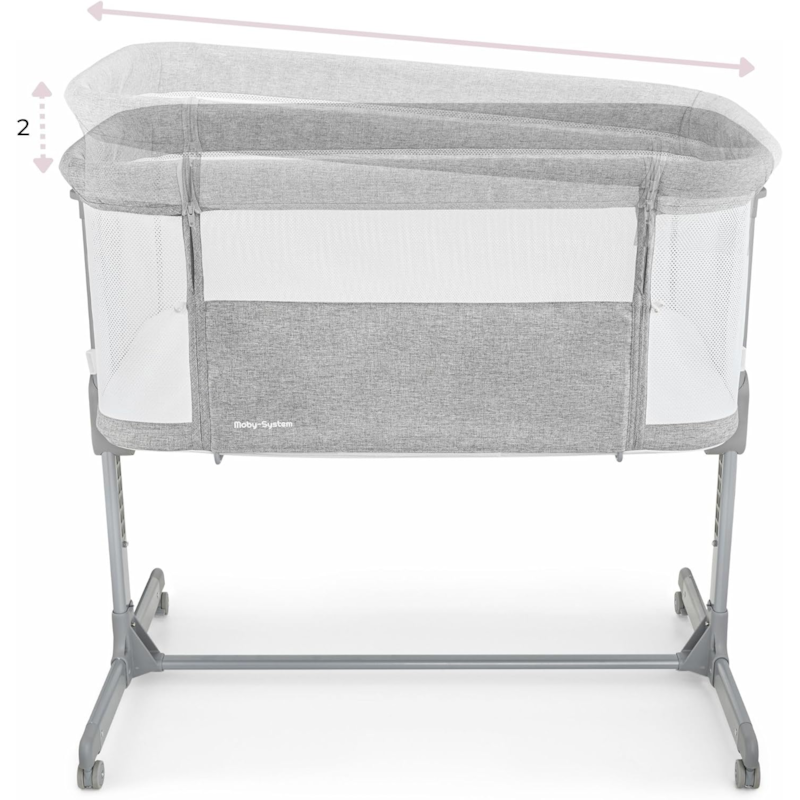 Lit bébé 3 lit d'appoint pliable 9kg max (Moby System) - Image 2