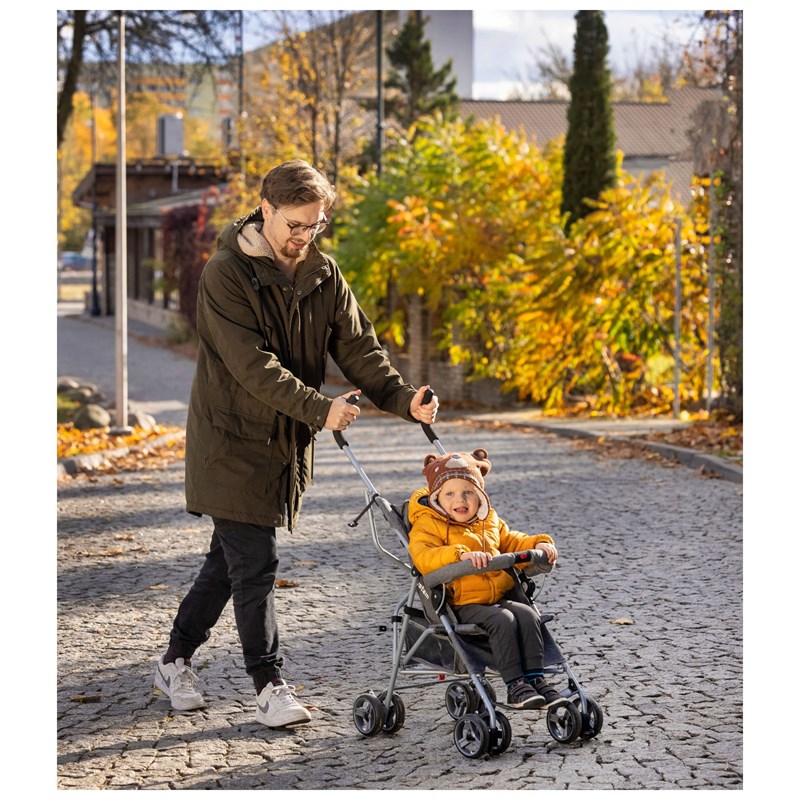 Moby System - Poussette canne 14kg réglable pliable