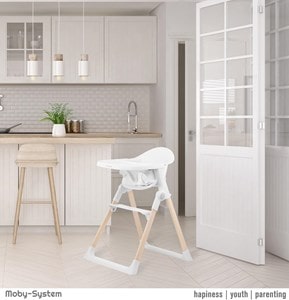 Chaise haute bébé compact réglable 15kg