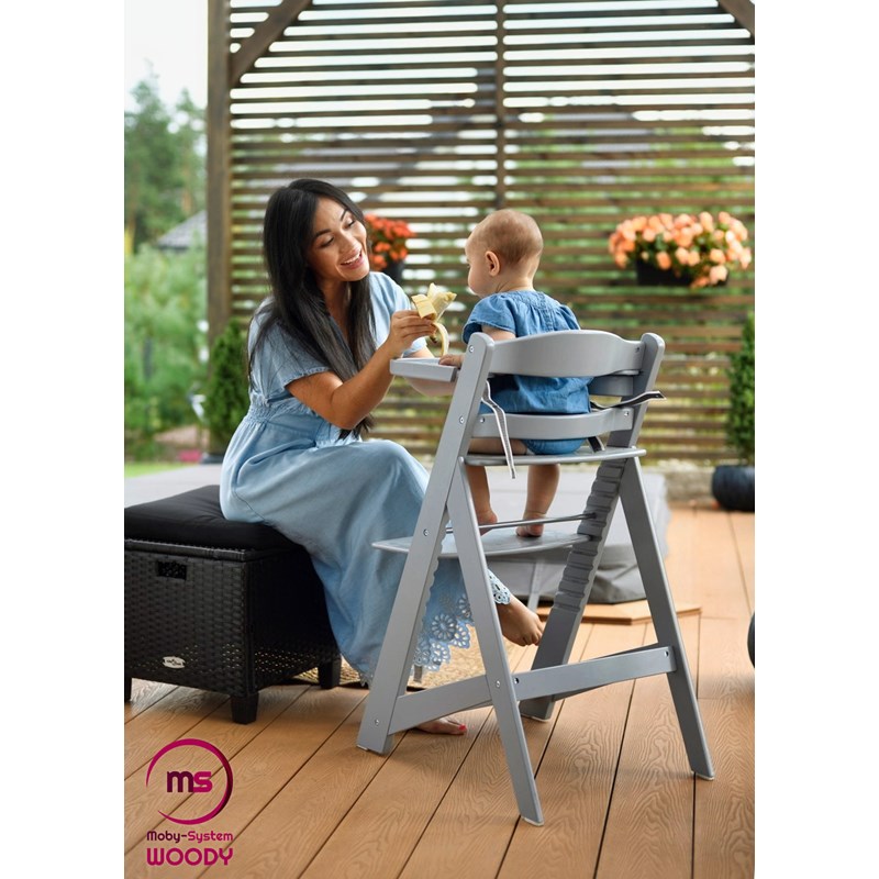 Mamabrum - Chaise haute bébé 12 réglages 35kg max