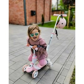 Trottinette enfant évolutive 50 kg rose