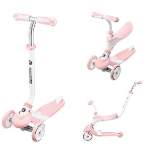 Trottinette enfant évolutive 50 kg rose