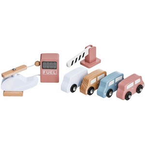 Garage pour voitures bois voitures piste