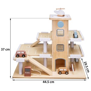 Garage pour voitures bois voitures piste