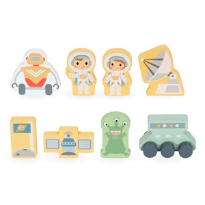 Jouet fusée spatiale bois à construire