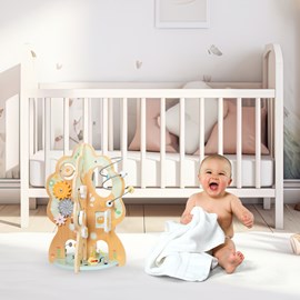 Jouet d'activité arbre éducatif bois