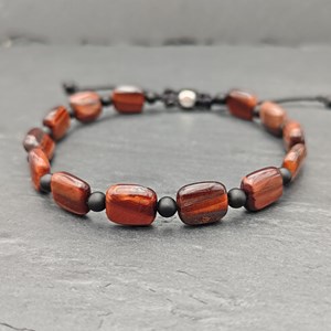 Bracelet stone square œil de taureau