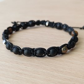 Bracelet piton onyx brossée