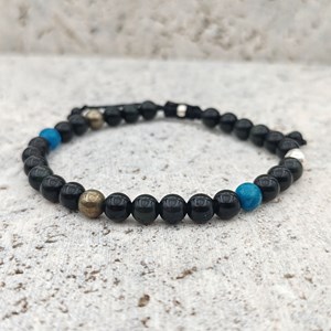Bracelet stone free obsidienne