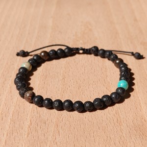 Bracelet stone free lave