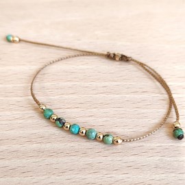 Bracelet turquoise gold filled