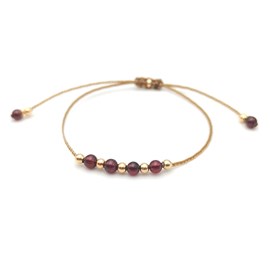 Bracelet grenat gold filled