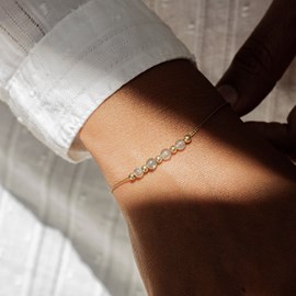 Bracelet labradorite gold filled