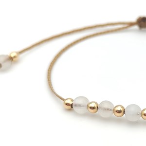 Bracelet pierre de lune gold filled
