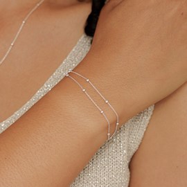 Bracelet chaîne boule ronde