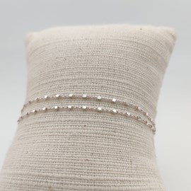 Bracelet chaîne boule carrée