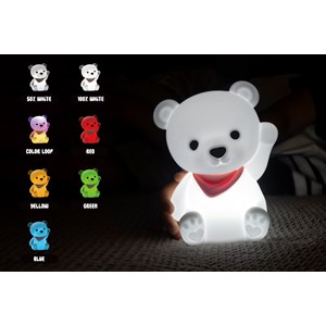 Veilleuse rechargeable silicone ourson