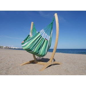 Hamac chaise albizia xxl sur pied en boi