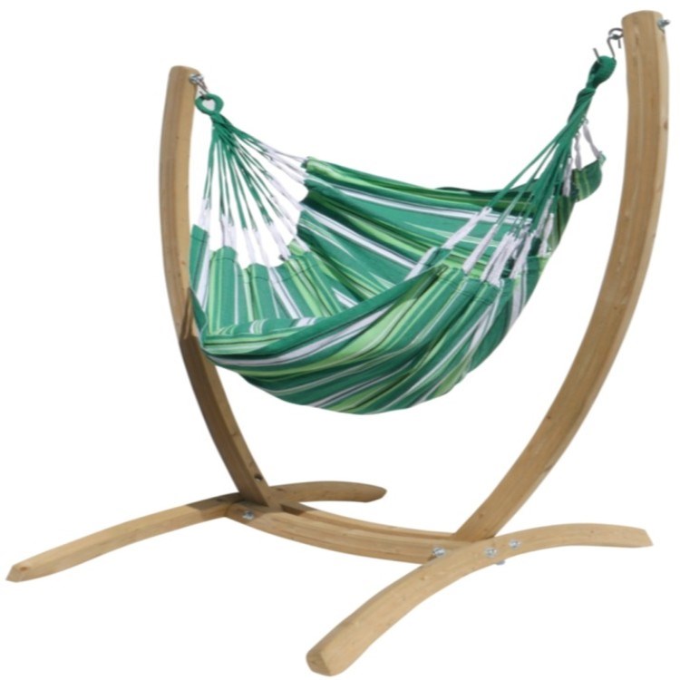 Tropical Influences - Hamac chaise albizia xxl sur pied en boi