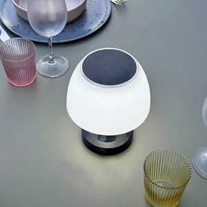 Lot de 4 lampes de table solaire blanc lumina