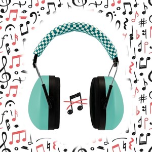 Casque anti-bruit -29db vert d'eau