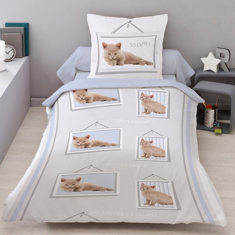 Housse de couette 140x200 lovely friend