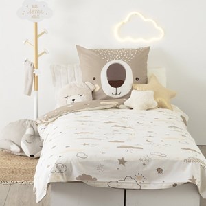 Housse de couette enfant 140x200 ours +