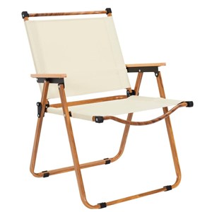 Chaise de camping beige