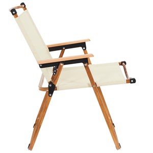 Chaise de camping beige