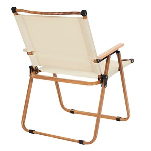 Chaise de camping beige