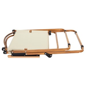 Chaise de camping beige