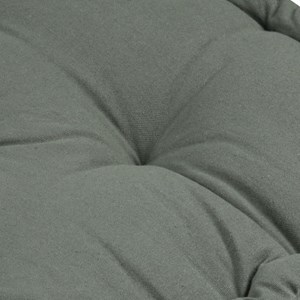 Coussin de sol 45x45x10 cm duo vert lin