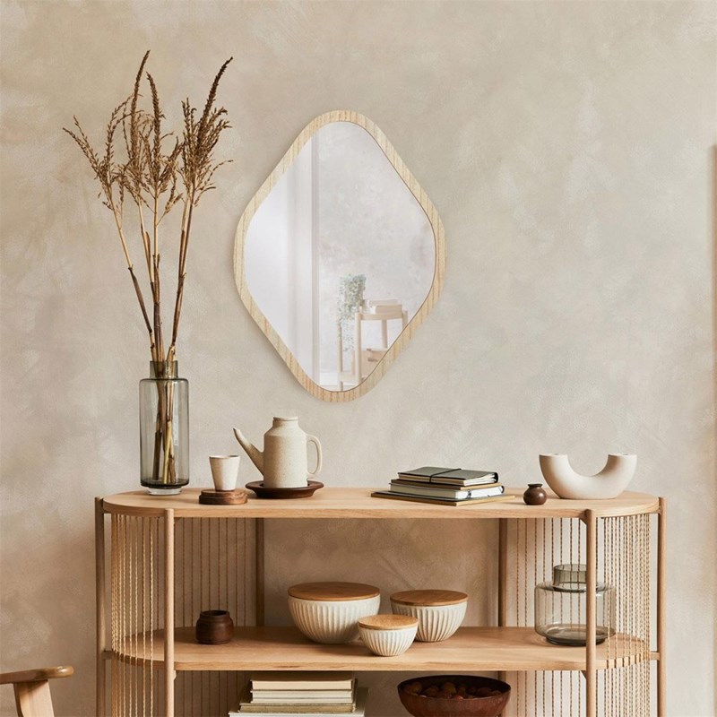 Miroir contour bois h60