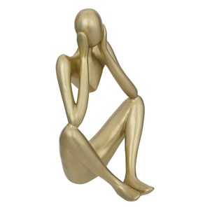 Ensemble de 3 statuettes femme en résine