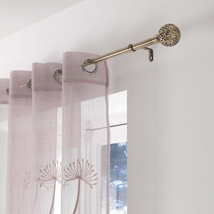 Kit tringle extensible 120 à 210 cm plaq