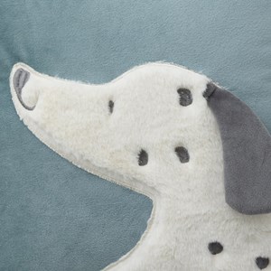 Coussin carré dalmatien bleu