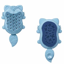 Brosse et éponge bain bébé renard