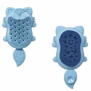Brosse et éponge bain bébé renard