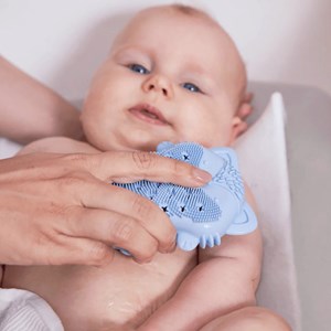 Brosse et éponge bain bébé renard