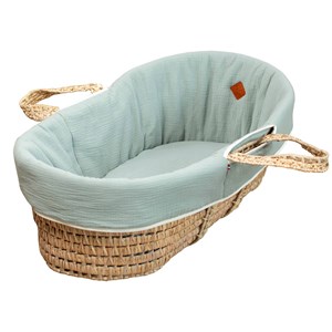 Habillage couffin gaze de coton jeanne