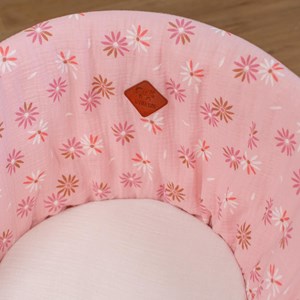 Habillage de couffin gaze coton rosella