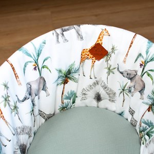 Habillage couffin satin de coton safari