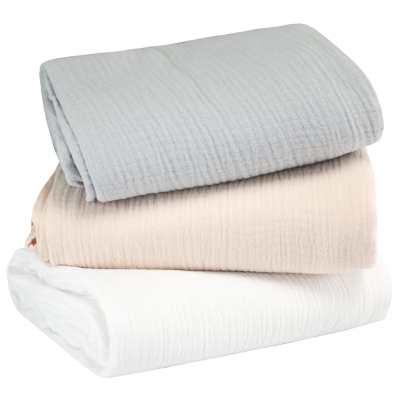 Lot de 3 maxi langes gaze de coton - tu