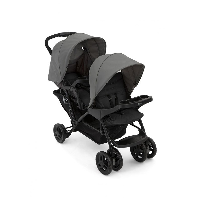 Poussette double stadium duo gris foncé