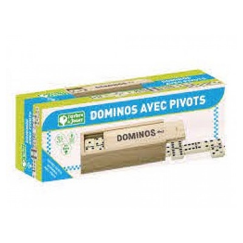 Domino avec pivots en coffret bois