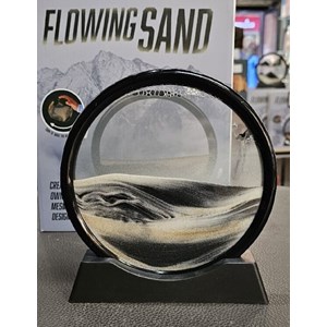 Cadre paysage 3d sable mouvant